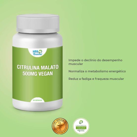 Citrulina-Malato-500mg-VEGAN-60