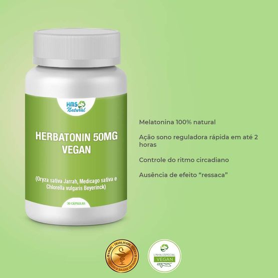 Herbatonin--Oryza-sativa-Jarrah-Medicago-sativa-e-Chlorella-vulgaris-Beyerinck--50mg-vegan-30