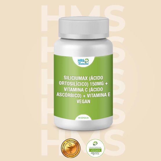 SiliciuMax--Acido-ortosilicico--150mg---Vitamina-C--Acido-Ascorbico--Vegan-30